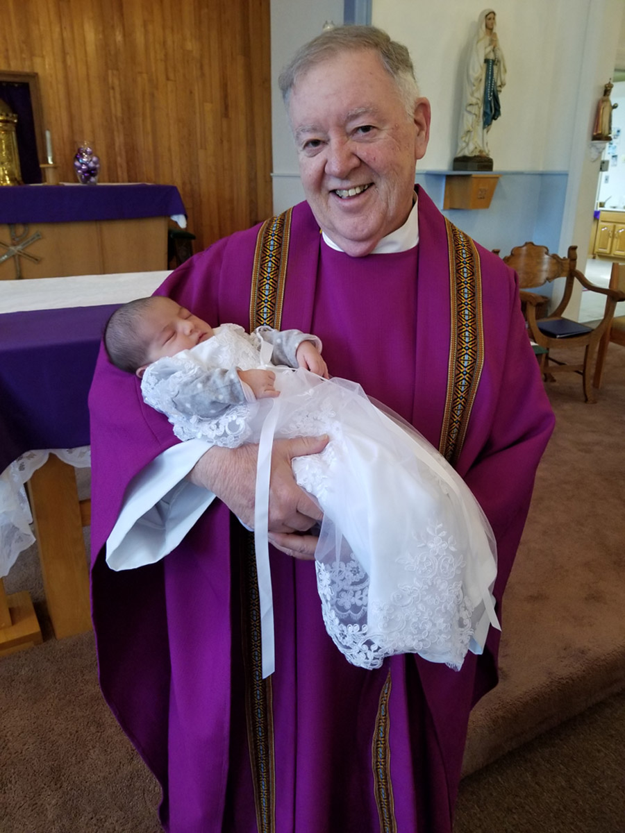 Baptism at All Saints Church, Chaumont